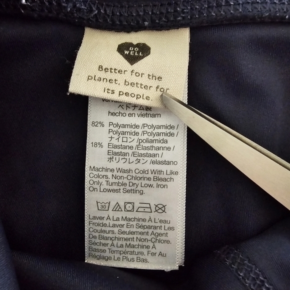 Madewell Women's‎ MWL Form High-Rise Navy Blue Leggings Size Medium - Picture 5 of 7